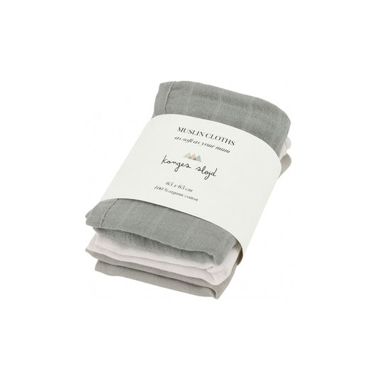 Konges Slojd SS23 3 PACK MUSLIN CLOTHS GOTS-KS3415