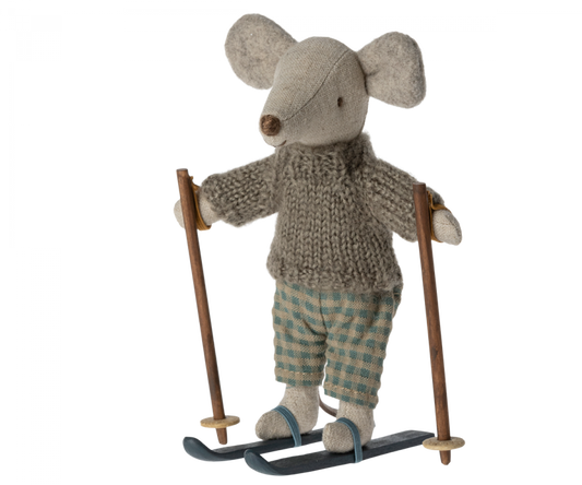 Maileg Winter mouse with ski set, Big brother 17-3212-00