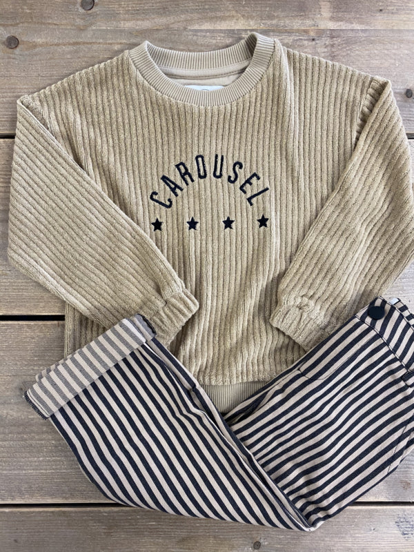 Sproet & Sprout Carousel Terry Sweatshirt Sand