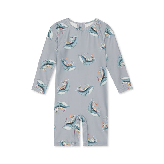 Konges Slojd SS23 ASTER ONESIE Whale boat-KS4616